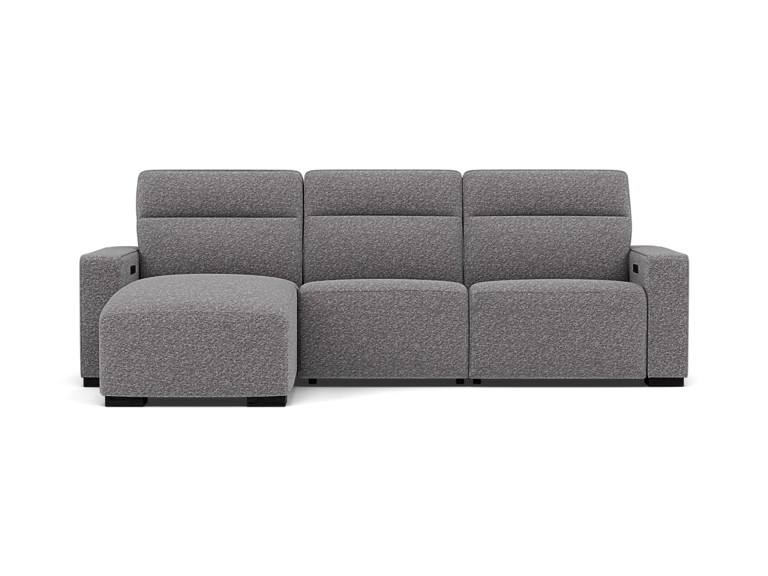 Beckett 3-Pc. Power Headrest Reclining Chaise Sofa